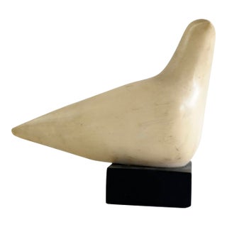 Cleo Hartwig (1907-1988) Signed Mid-Century "Peace Dove" Stone Sculpture For Sale