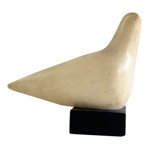 Cleo Hartwig (1907-1988) Signed Mid-Century "Peace Dove" Stone Sculpture