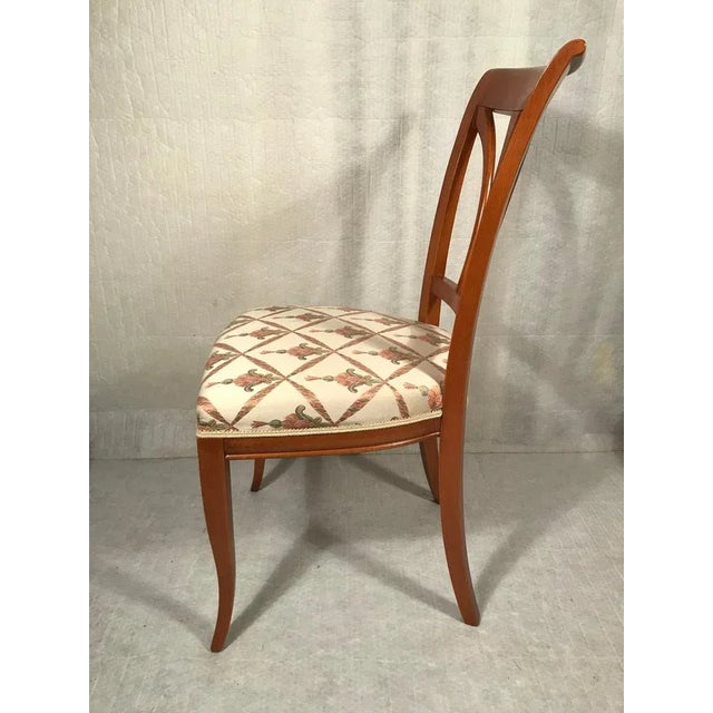 Wood Biedermeier Style Dining Chairs, 1980s, Set of 4 For Sale - Image 7 of 8
