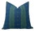 Fez Pillow Cover in Blue/Green, 22x22 Pillow For Sale