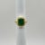 2020s 5 Carat Emerald Cushion Ring in 18k Yellow Gold, Size 6.5 For Sale - Image 5 of 8