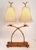 1970s 1970s French Bouillotte Style Faux Bamboo Desk Lamp With Shades For Sale - Image 5 of 13