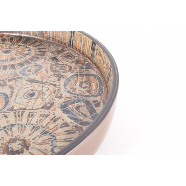 Large Modern Danish Ceramic Baca Vide-Poche by Nils Thorsson for Royal Copenhagen, 1970s For Sale - Image 6 of 11