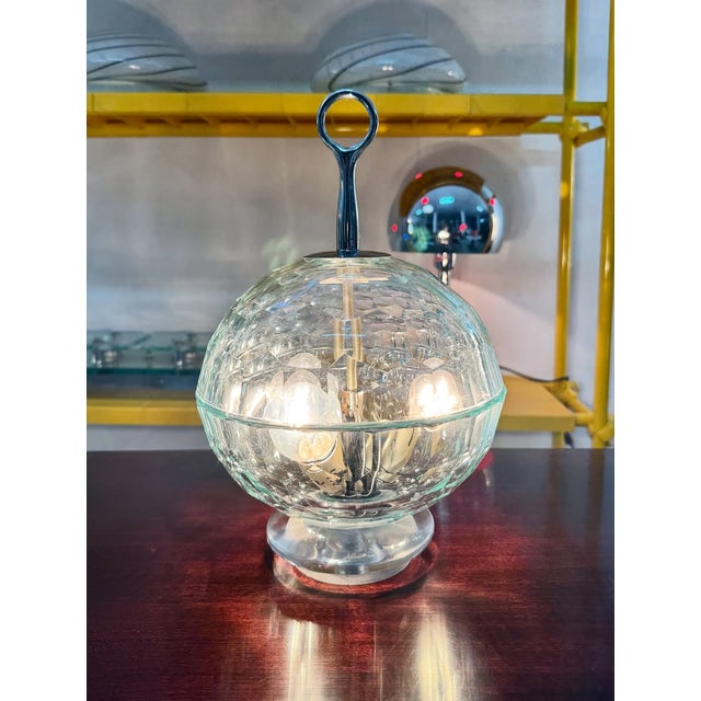 Murano Cut Glass Table Lamp, 1970s For Sale - Image 8 of 9