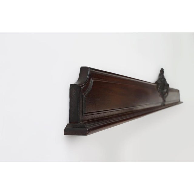 Wood Antique Sculpted Oak Frieze or Wall Ornament, France, 1900s For Sale - Image 7 of 12