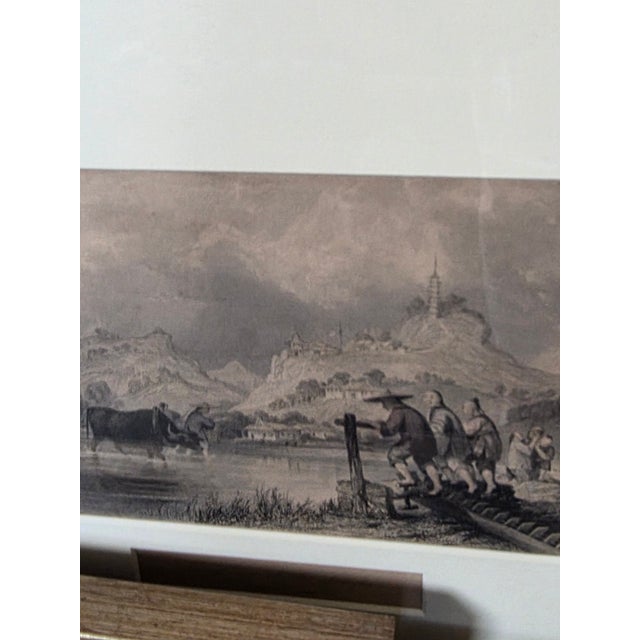 Mid 19th Century Three Custom Framed Antique Chinoiserie Prints For Sale - Image 5 of 14