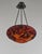 Burnt Orange 1920s Daum Majorelle French Art Deco Cameo Glass Pendant Light For Sale - Image 8 of 14