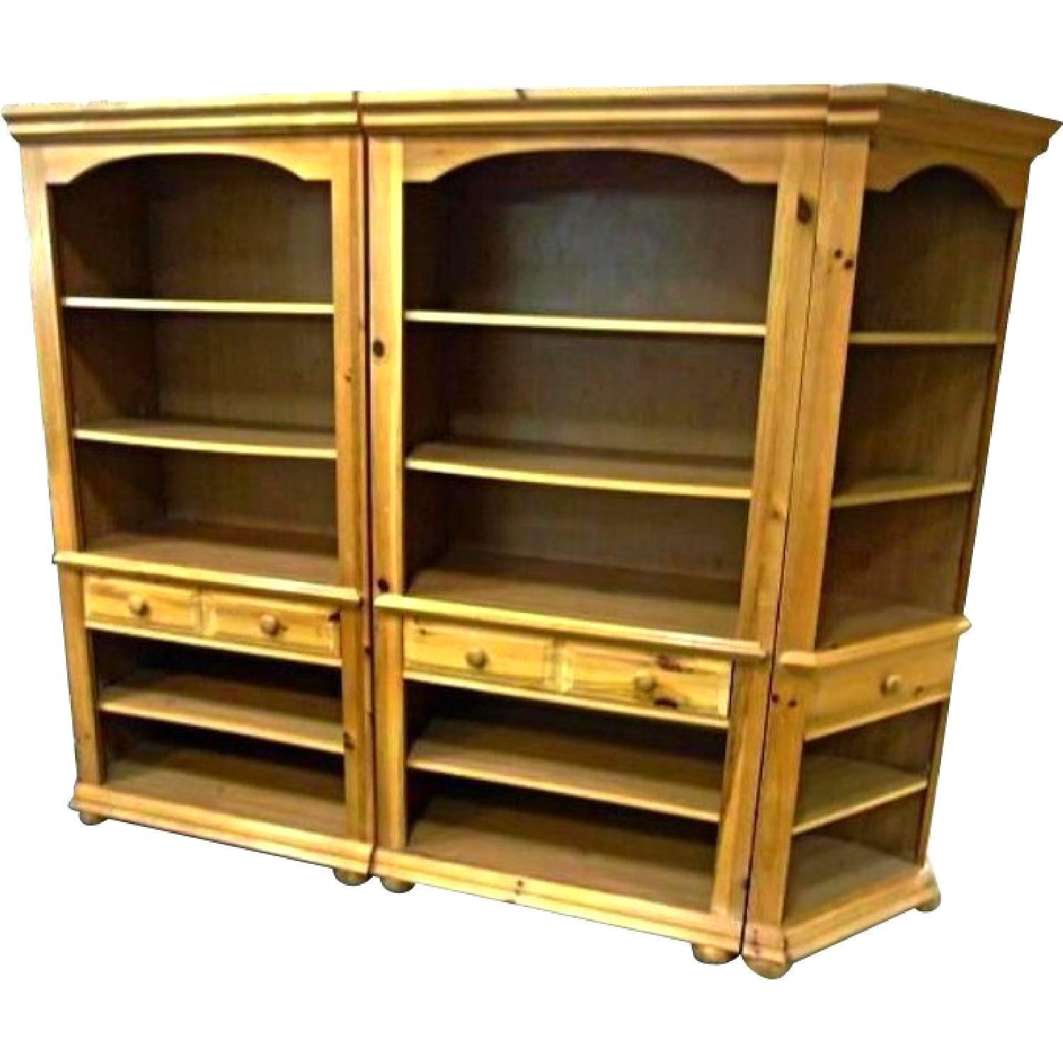 Broyhill Pine Bookcase Unit Set of 3 Chairish