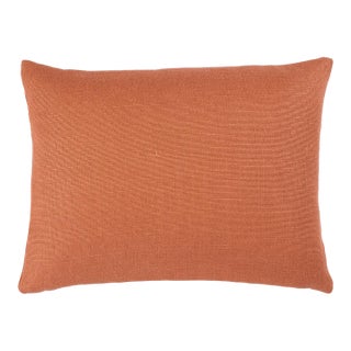 Schumacher Piet Performance Linen 18" Lumbar Pillow In Ginger For Sale