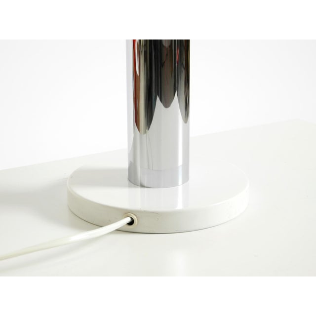 Space Age White Metal Table Lamp by Kaiser Leuchten, 1960s For Sale - Image 13 of 18