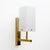 Metal Mid-Century Italian Modern Style Murano Glass and Brass Sconces, 1990, Set of 2 For Sale - Image 7 of 9
