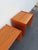 Danish Modern Waterfall Teak Wood Veneer Nesting Side End Tables 3pc Set 6650 For Sale - Image 11 of 15