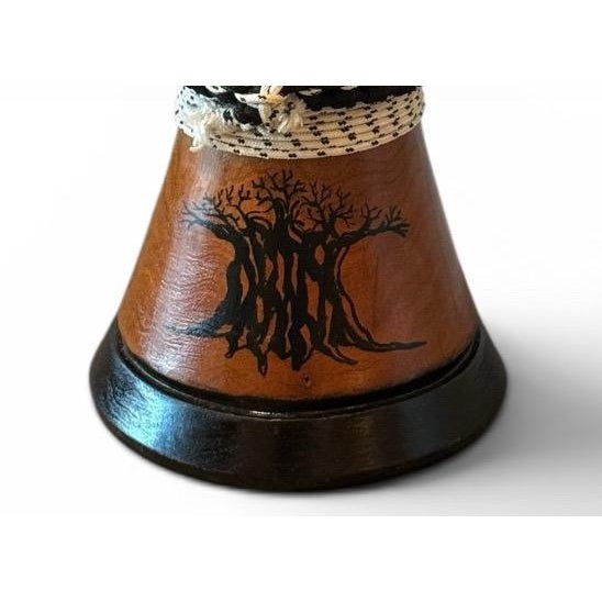 Professional West African Djembe Hand Carved Baobab Tree Drum With Case For Sale - Image 4 of 7