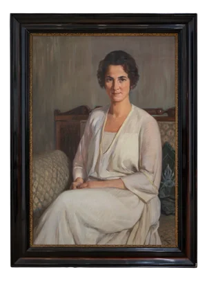 Oswald Grill, Portrait, 1924, Oil on Canvas, Framed