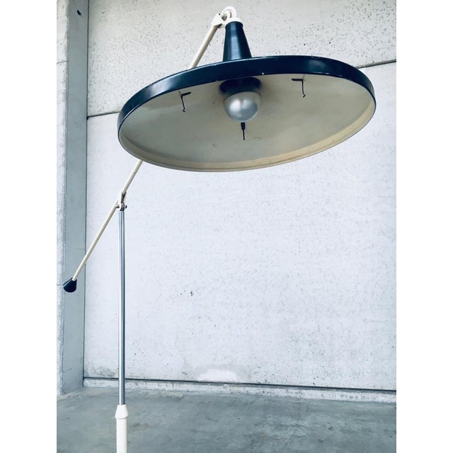 Panama Floor Lamp in Black by Wim Rietveld for Gispen, 1957 For Sale - Image 6 of 18