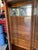 Late 18th Century Quartersawn Oak Curved Glass Curio Cabinet For Sale - Image 16 of 18