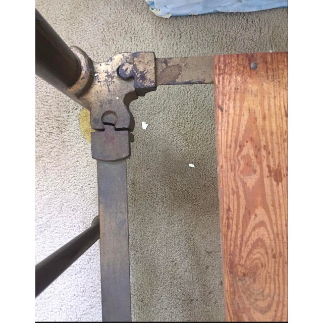 Late 20th Century French Country Brass Bed With Rails - Full / Double For Sale - Image 9 of 12