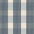 Sample - Schumacher Avon Gingham Plaid Fabric in Indigo/Sky For Sale