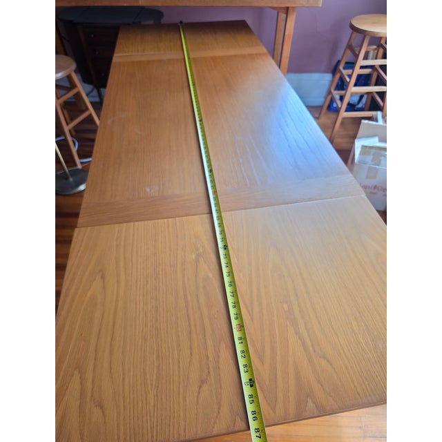 BRDR Furbo Danish Teak Extendable Dining Table MCM Mid Century For Sale In Cleveland - Image 6 of 10