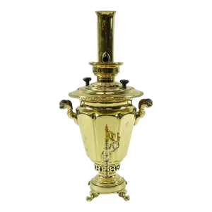 Antique Brass Russian Samovar 19th Century With Stamps 6