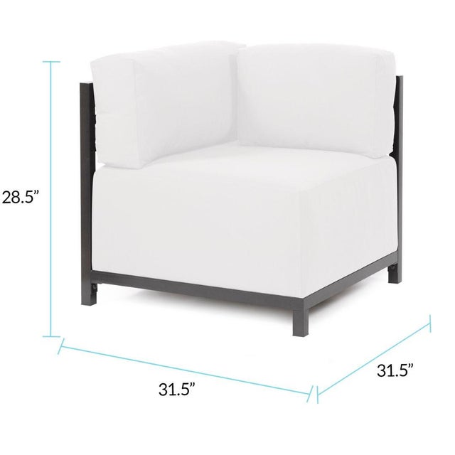 2020s Axis Corner Chair Seascape Natural Titanium Frame For Sale - Image 5 of 7