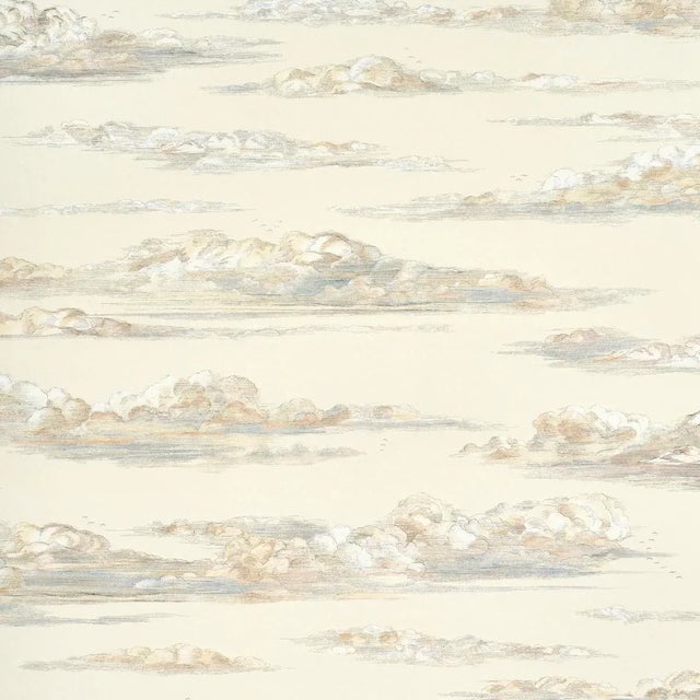 Schumacher X Johnson Hartig Mr. Darcy's Clouds Wallpaper In Pemberley For Sale