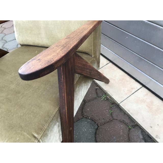 Set of Bottle Green Armchairs, 1970s For Sale - Image 15 of 16