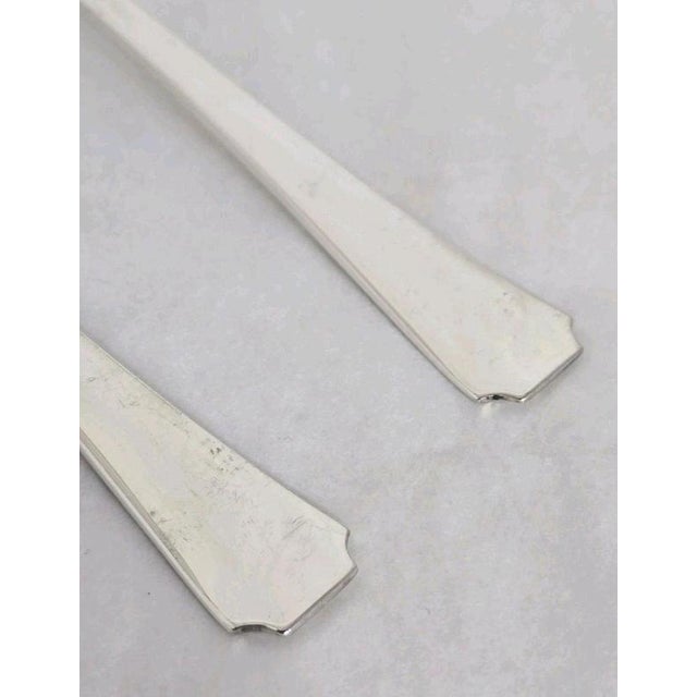 Art Deco Sterling Silver Dessert Fruit Spoons, Sheffield, 1938 For Sale - Image 9 of 18