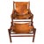 Set of Leather Safari Lounge Chair and Ottoman in the style of Arne Norell, 1970s For Sale - Image 6 of 6