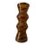 Sculptural Organic Modern Table Lamp With Wavy Stripes – Brown & Ochre – 2007 For Sale