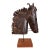 Rare 1960s Brutalist Copper Horse Head Sculpture For Sale
