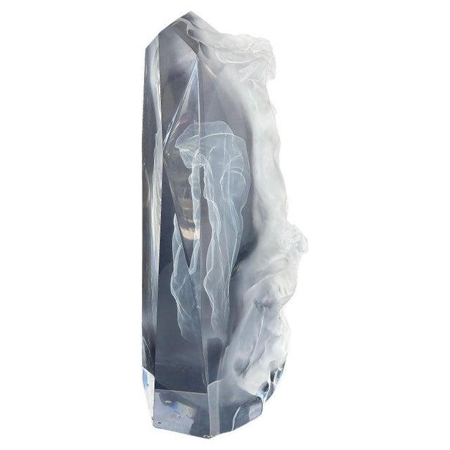 Art Deco Frederick Hart Sculpture "The Divine Milieu", #292/395 Cast Acrylic Resin For Sale - Image 3 of 15