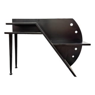 Postmodern Bench with Coffee Table and Magazine Holder attributed to Paul Pallucco, 1980s For Sale