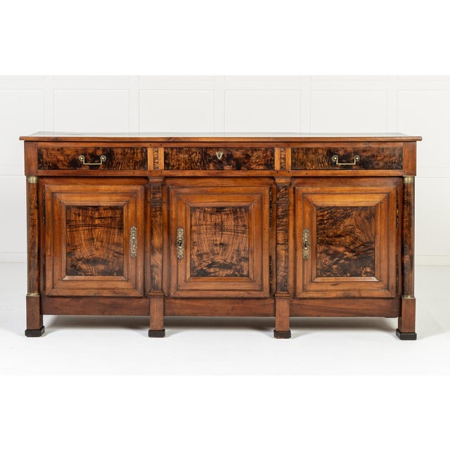 Antique French Credenza in Cherrywood and Burr Ash, 1700s For Sale - Image 15 of 15