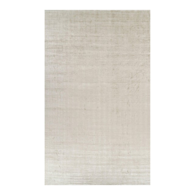 Rug & Kilim’s Oversized Contemporary Textural Solid Rug in Light Beige Tones - 12x20 For Sale