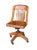Early 20th Century Antique B.L.Marble Chair Co. Golden Oak Swivel Desk Chair | Quarter-Sawn Oak Banker’s Chair | Early American Library & Office Chair For Sale - Image 5 of 13