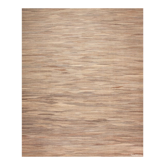 Nazmiyal Collection Large Modern Flatweave Rug For Sale