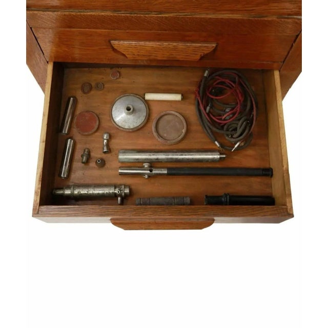 Wood Unusual Early American Quack Medicine Thompson-Plaster Electric Cabinet For Sale - Image 7 of 11
