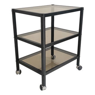 Vintage Serving Cart in Metal, 1970s For Sale