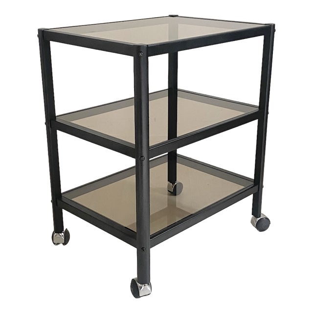 Vintage Serving Cart in Metal, 1970s For Sale