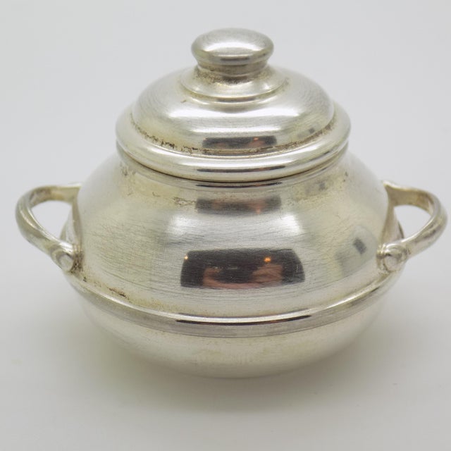 Vintage Italian Handmade Genuine Silver Cooking Pot Dollhouse Miniature, 1980s For Sale - Image 4 of 12
