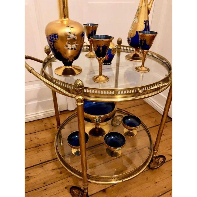 Vintage Brass Serving Trolley, 1950s For Sale - Image 18 of 18