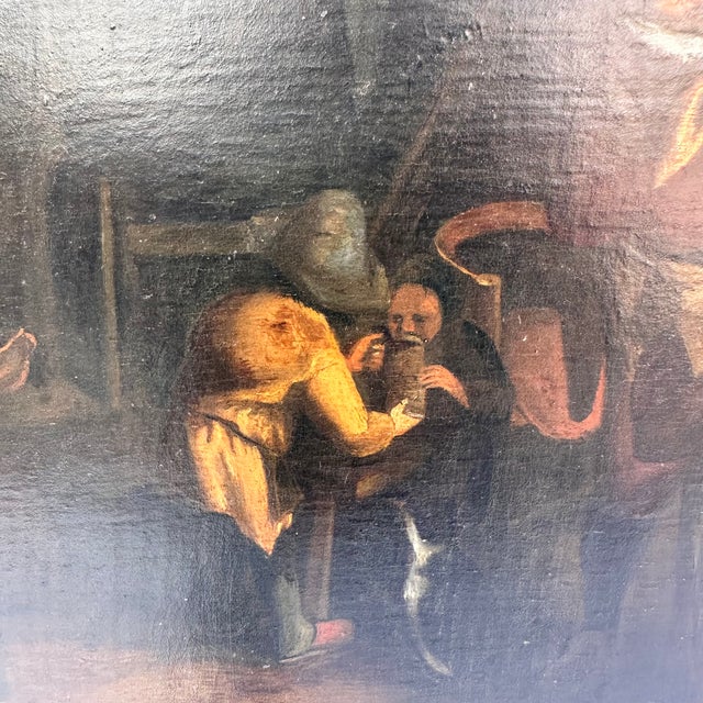 Dutch School, Genre Scene, 1800s, Oil on Board For Sale - Image 12 of 18