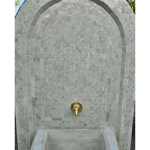 Just arrived! This beautiful handmade Moroccan mosaic tile fountain was crafted in Marrakech, Morocco, featuring the...
