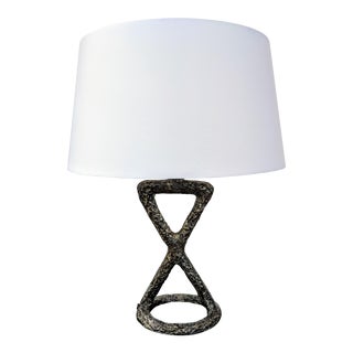 Arteriors Industrial Modern Cast Iron Table Lamp For Sale