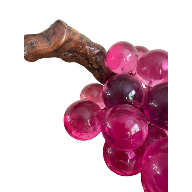 1960s Mid Century Modern Lucite Grapes Modern Clean Tabletop Decor