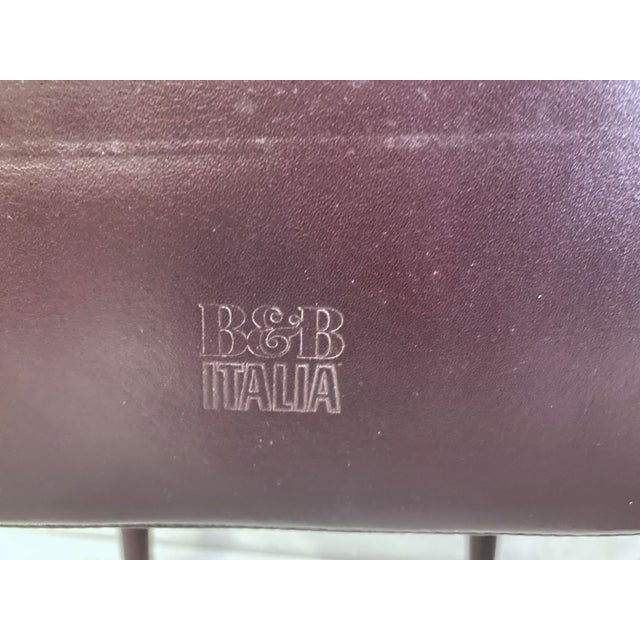 Vintage Leather Side Chairs by Mario Bellini for B&B Italia, 2000s, Set of 2 For Sale - Image 9 of 10