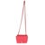 Pink Dark Pink Quilted Lambskin Mini Square Flap Bag For Sale - Image 8 of 8
