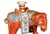 Chinese Export Porcelain Canton Famille Rose Elephant Candlestick Circa 1860 For Sale - Image 11 of 11