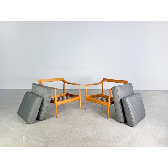 Gray Mid-Century Easy Chair from Knoll Antimott For Sale - Image 8 of 10